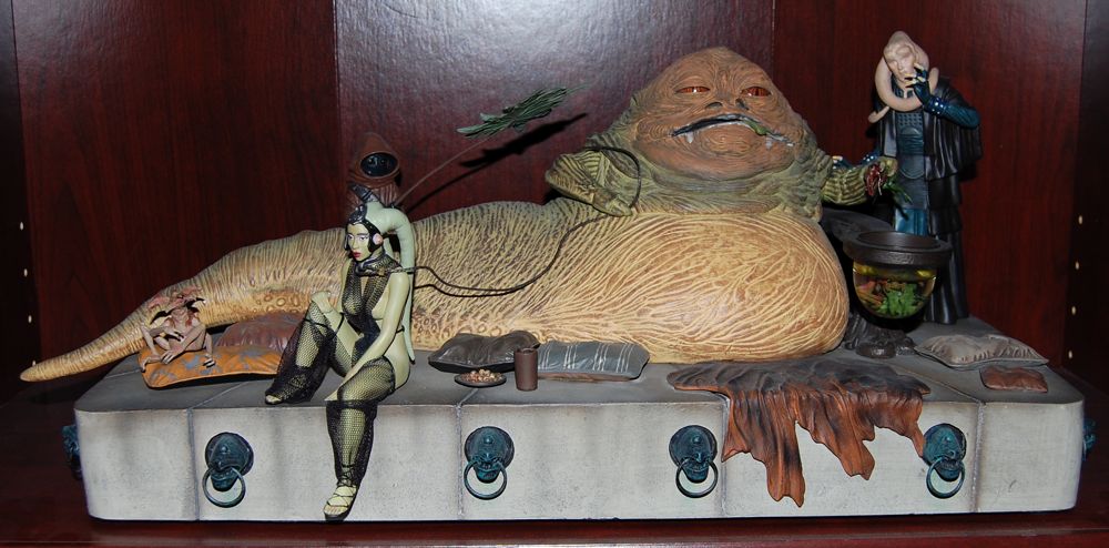 ハーモニーキングダム　HARMONY KINGDOM Jabba Star Wars - Jabba the Hutt and Throne Deluxe Sixth Scale Figure