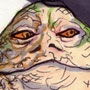 Jabba the Hutt Sketch Card by Roger Plude