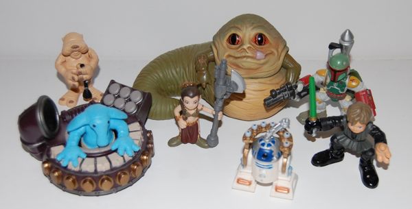 Galactic Heroes Jabba’s Sail Barge Cinema Scene | Mighty Jabba's Collection